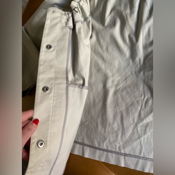 Theory Cropped Jacket Coat Women’s Size Small Beige Cream Drawstring - Picture 6 of 9